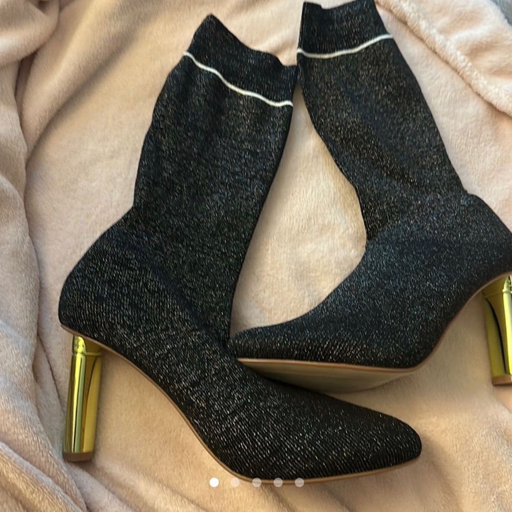 Mid Calf Stocking Boots
